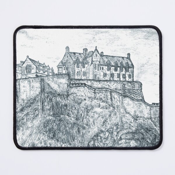 Item preview, Edinburgh Castle Drawing, Scotland, Dusky Blue - A Majestic Scottish Icon designed and sold by studioSharonKay.