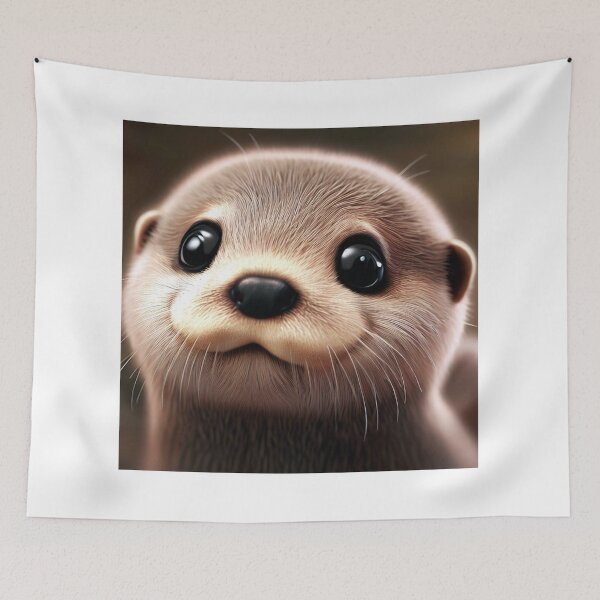 Item preview, Cute Baby Otter - Cute Baby Animals  designed and sold by baby-animal-art.