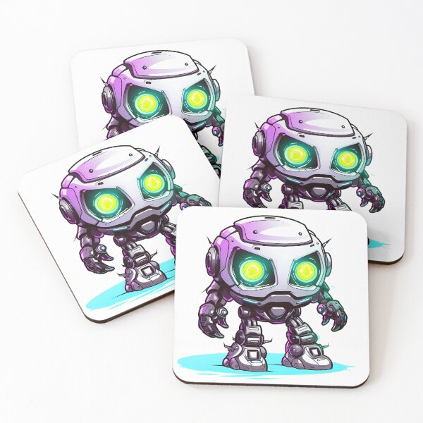 Item preview, Cyberpunk Robot – Cute Retro Futurist Companion designed and sold by SchorlCraft.