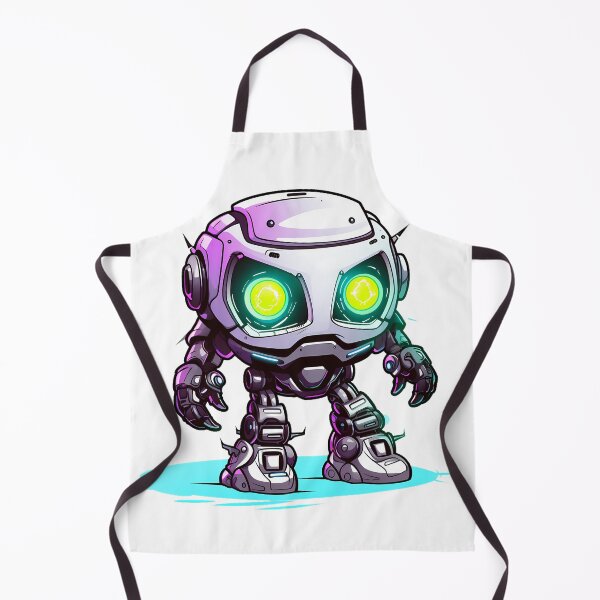 Item preview, Cyberpunk Robot – Cute Retro Futurist Companion designed and sold by SchorlCraft.