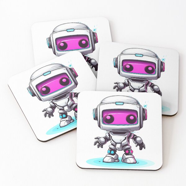 Item preview, Cyberpunk Robot – Cute Retro Futurist Companion designed and sold by SchorlCraft.