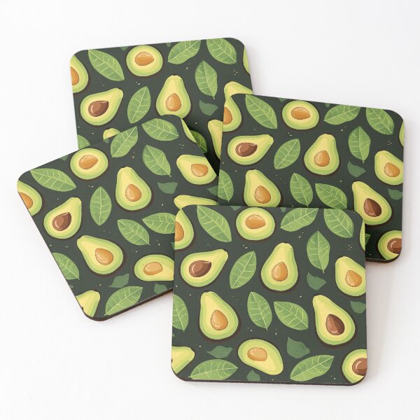 Item preview, Avocado Love - Kawaii Cute Happy Avocados Pattern designed and sold by AeonAcademy.