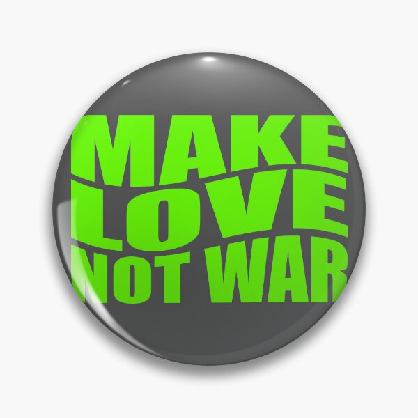 Artikelvorschau, MAKE LOVE NOT WAR (grün) - Friedensdesign entworfen und verkauft von ACIDTRAK.