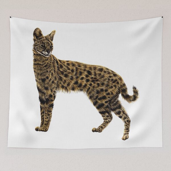 Item preview, Serval cat designed and sold by LorenDowding.
