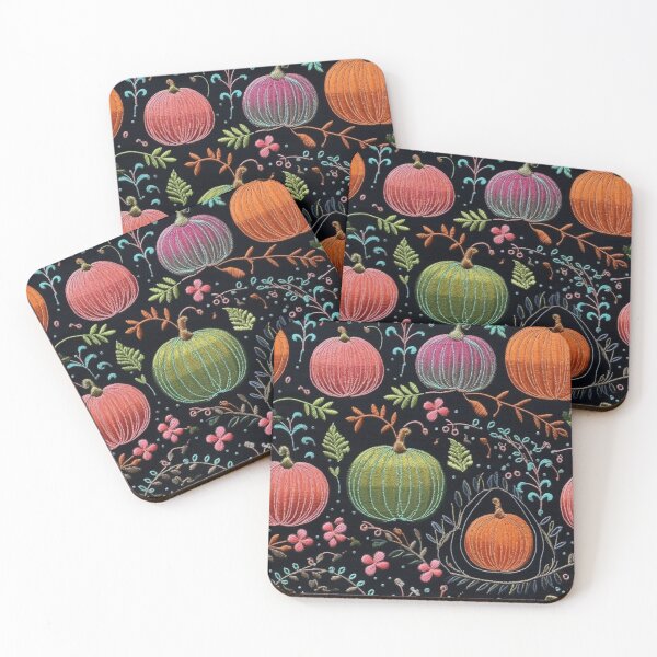 Item preview, Faux-Embroidered Pumpkins designed and sold by PietyandDesire.