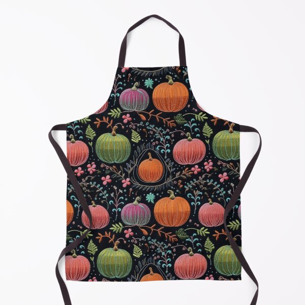 Item preview, Faux-Embroidered Pumpkins designed and sold by PietyandDesire.