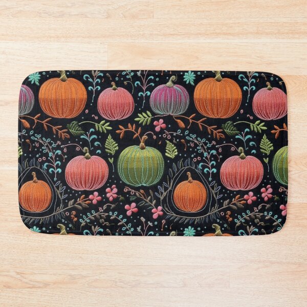 Item preview, Faux-Embroidered Pumpkins designed and sold by PietyandDesire.