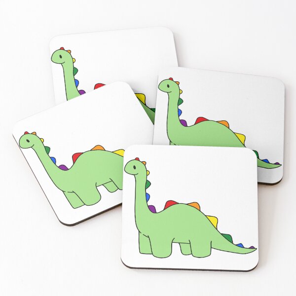 Item preview, rainbow spiked dinosaur designed and sold by MagicDinoz.