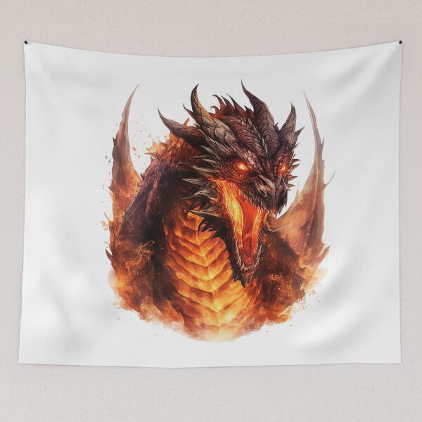 Item preview, Eternal Blaze: Ancient Fire Dragon Art designed and sold by Christian Weiss.