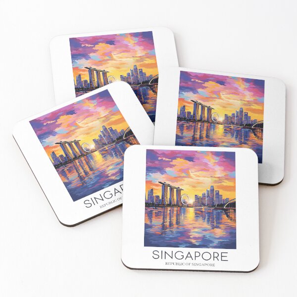 Item preview, A Pop Art Travel Print of Singapore  designed and sold by StudioRedKoala.