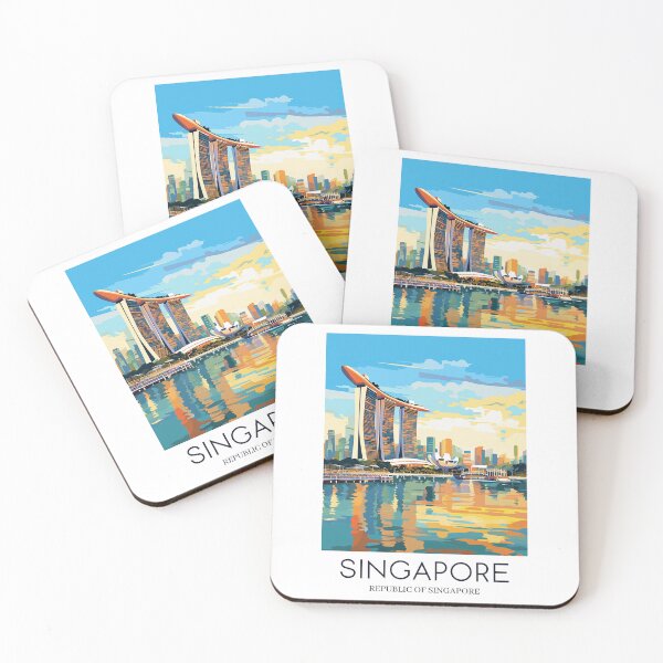 Item preview, A Pop Art Travel Print of Singapore  designed and sold by StudioRedKoala.
