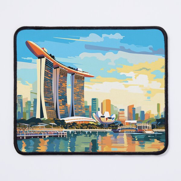 Item preview, A Pop Art Travel Print of Singapore designed and sold by StudioRedKoala.