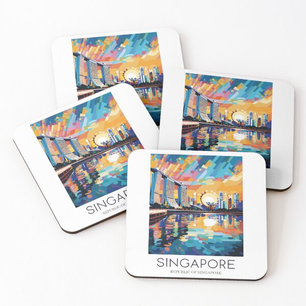 Item preview, A Pop Art Travel Print of Singapore  designed and sold by StudioRedKoala.