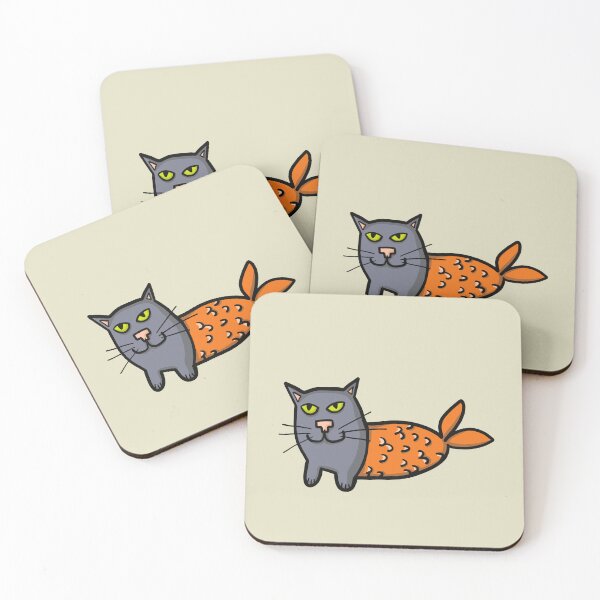 Item preview, cat fish designed and sold by ThomaeArt.