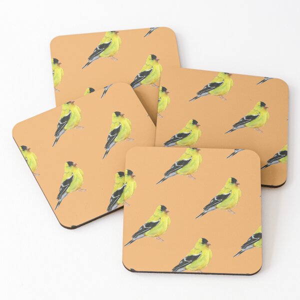 Item preview, Goldfinch Pattern Orange designed and sold by Taphath Foose.