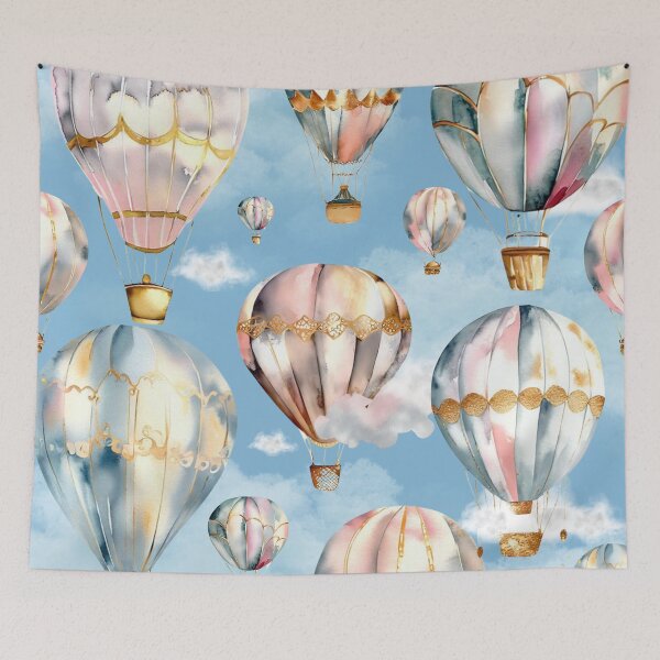 Item preview, Hot Air Balloons in vintage Paris designed and sold by RachelRebel.