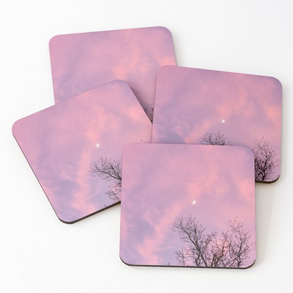 Item preview, Cotton Candy Pink Haze Crescent Moon Glow designed and sold by Rebecca Jane.