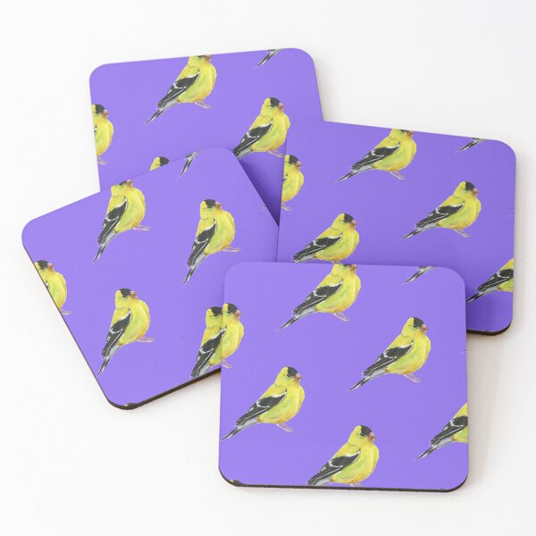 Item preview, Goldfinch Pattern Purple designed and sold by Taphath Foose.