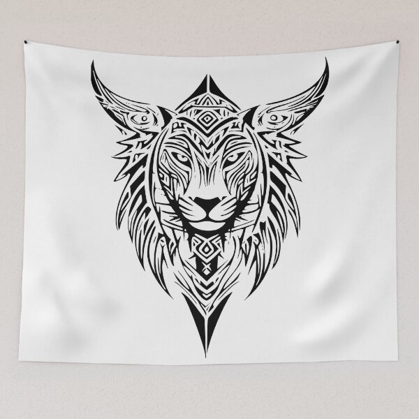 Item preview, Cats Head Tribal designed and sold by ThorWikinger.