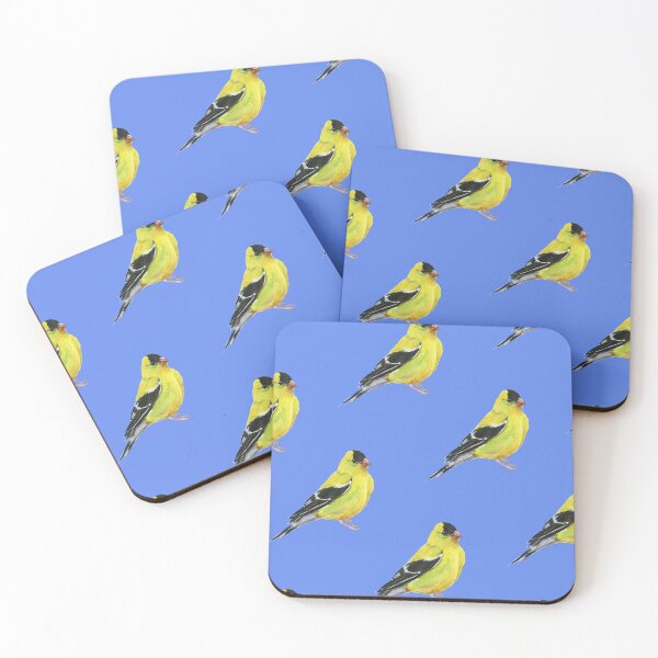 Item preview, Goldfinch Pattern Blue designed and sold by Taphath Foose Artist.