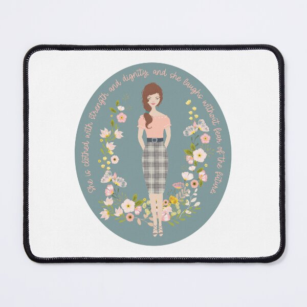 Item preview, Proverbs 31:25 Pretty Pastel Floral Girl Bible Verse designed and sold by LiddyLuDesigns.
