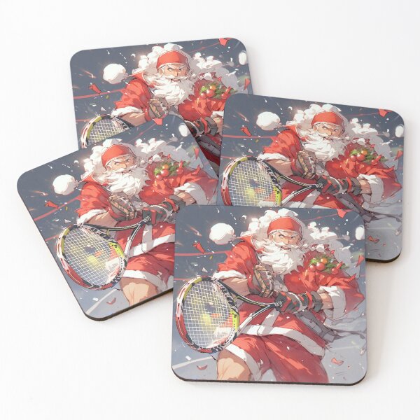 Item preview, Santa Playing Tennis designed and sold by MarshalsArt.