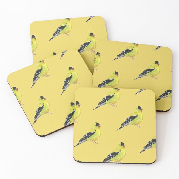 Item preview, Goldfinch Pattern Yellow designed and sold by Taphath Foose.