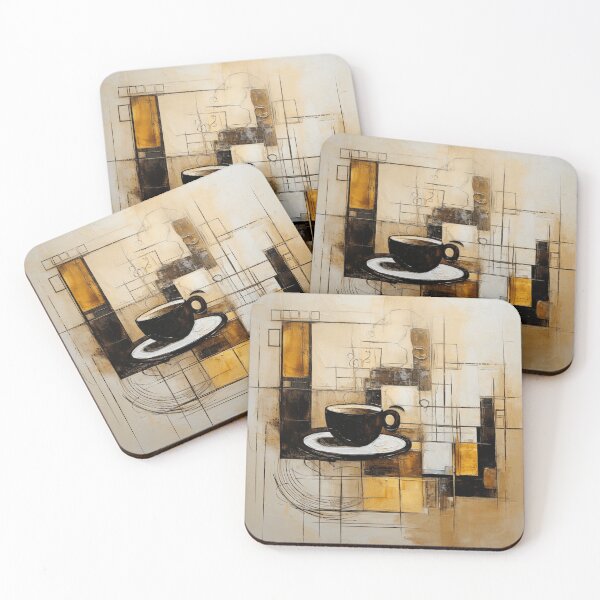 Item preview, Steaming Coffee Abstract Painting designed and sold by Sketch-Shack.