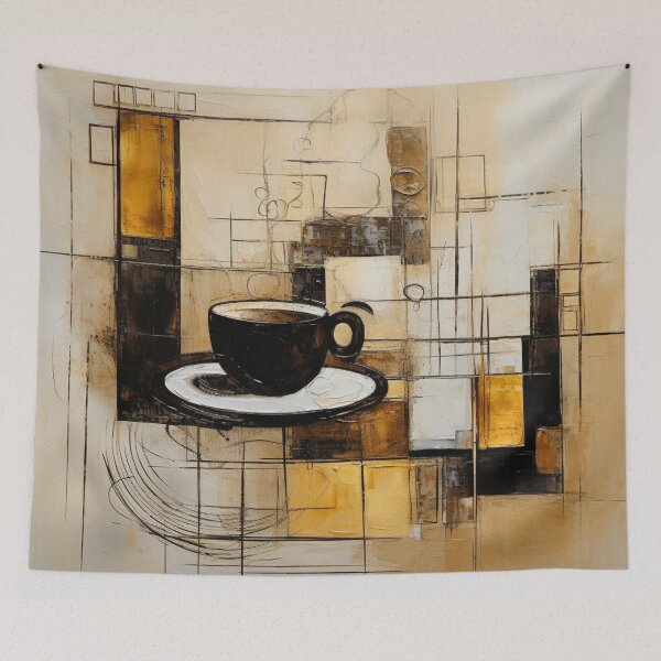 Item preview, Steaming Coffee Abstract Painting designed and sold by Sketch-Shack.