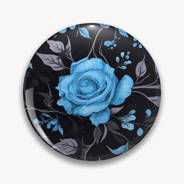 Item preview, Pretty Blue Roses Pattern designed and sold by Deez Direct.