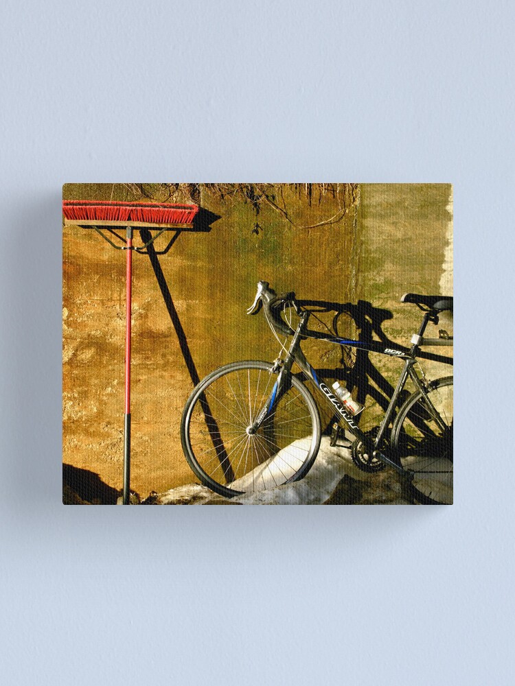 Alternate view of Broom & Bike On Ice Canvas Print