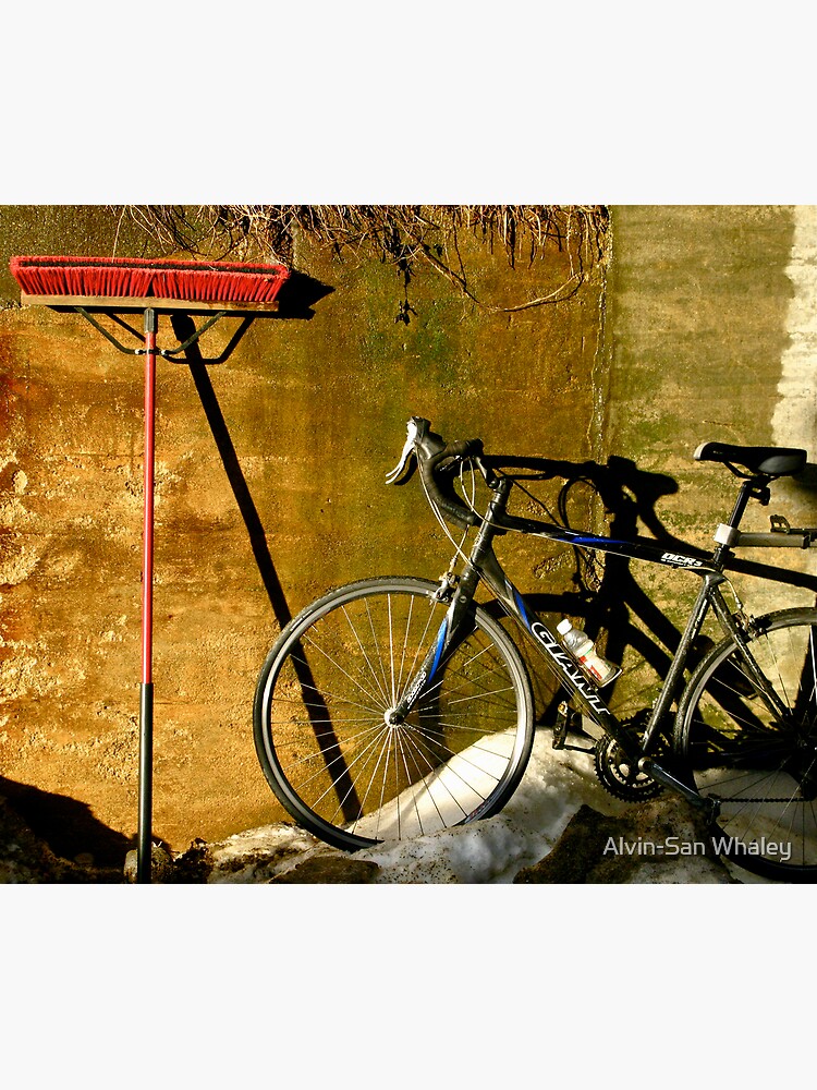 Broom & Bike On Ice by alvinsan9