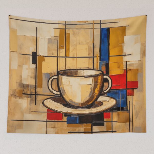 Item preview, Steaming Coffee Abstract Painting designed and sold by Sketch-Shack.