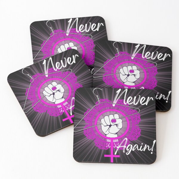 Item preview, Never Again with black background designed and sold by Amy--Katie.