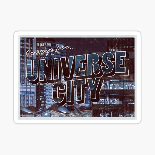 Item preview, UNIVERSE CITY postcard designed and sold by anyaquamarine.