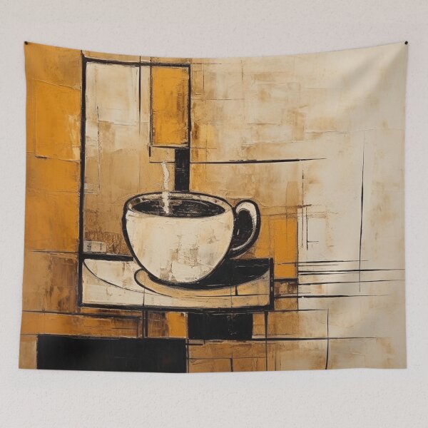 Item preview, Steaming Coffee Abstract Painting designed and sold by Sketch-Shack.
