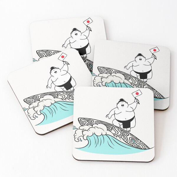 Item preview, Funny Wrestling Sumo And Waves  designed and sold by Emmalouiss88.