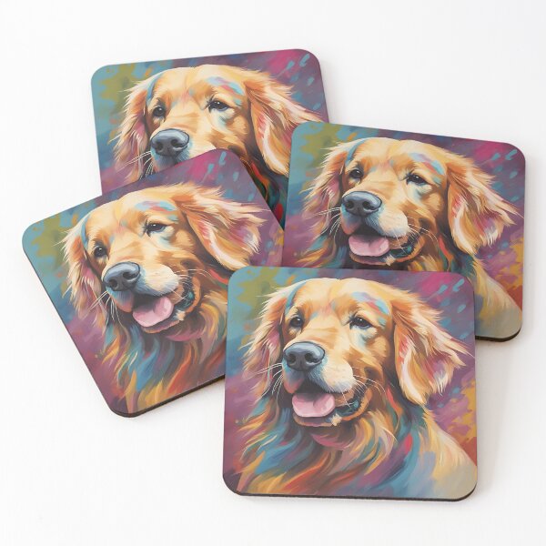 Item preview, Golden Retriever Dog Color Painting designed and sold by PetArt  ⭐⭐⭐⭐⭐.