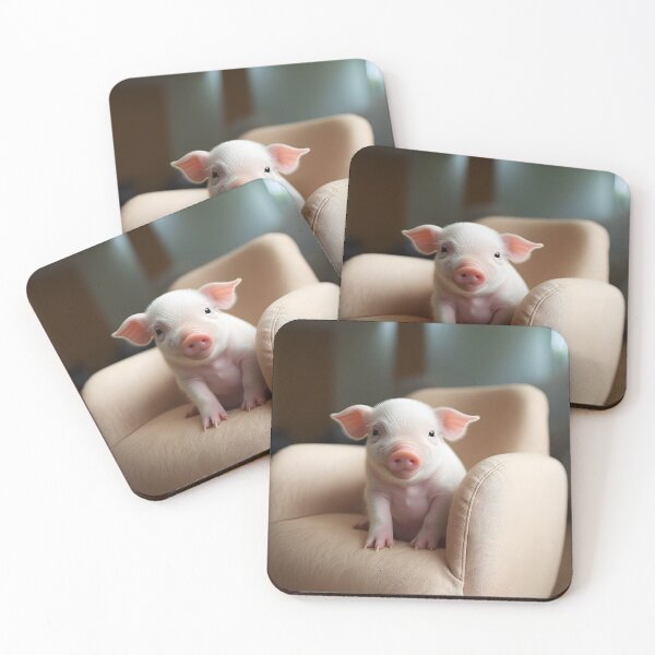 Item preview, Adorable potbelly pig digital print designed and sold by dcrc.