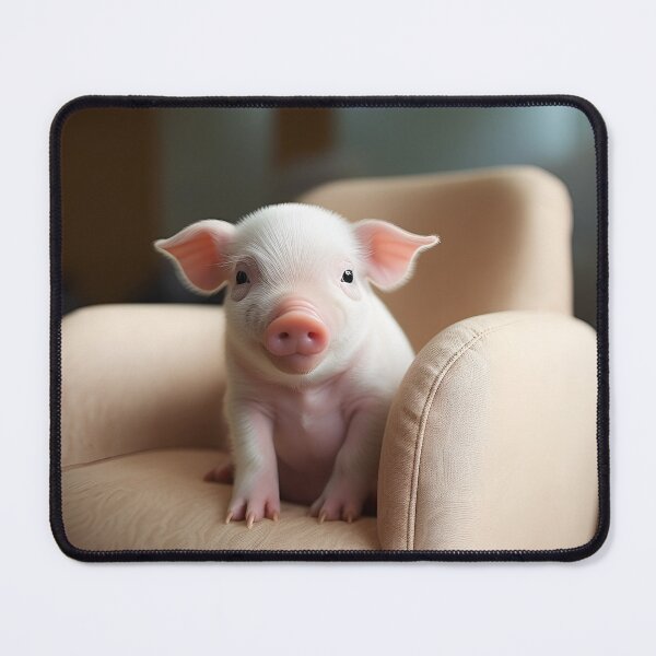 Item preview, Adorable potbelly pig digital print designed and sold by dcrc.