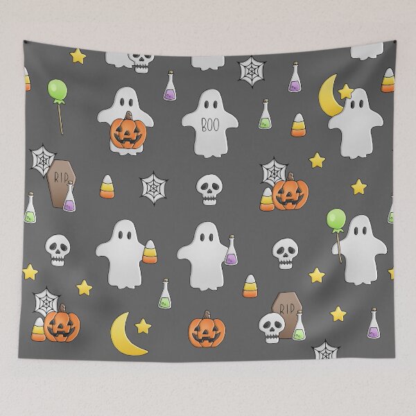 Item preview, Halloween Seamless Pattern designed and sold by PrintsbyCass.