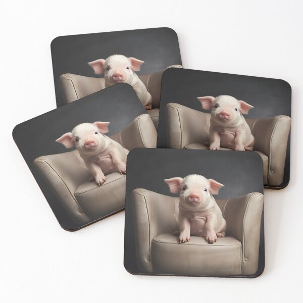 Item preview, Adorable potbelly pig digital print designed and sold by dcrc.