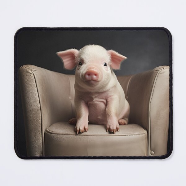 Item preview, Adorable potbelly pig digital print designed and sold by dcrc.