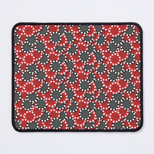 Item preview, Poker Chips Pattern in Red and Black designed and sold by Zab Butler Design.