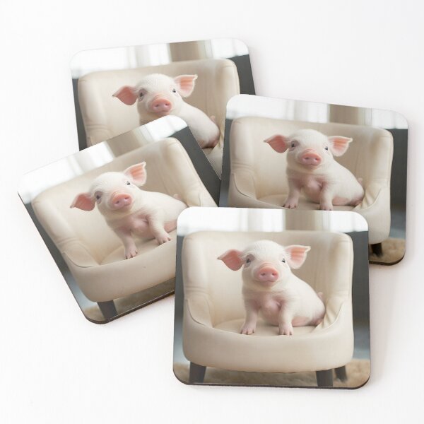 Item preview, Adorable potbelly pig digital print designed and sold by dcrc.