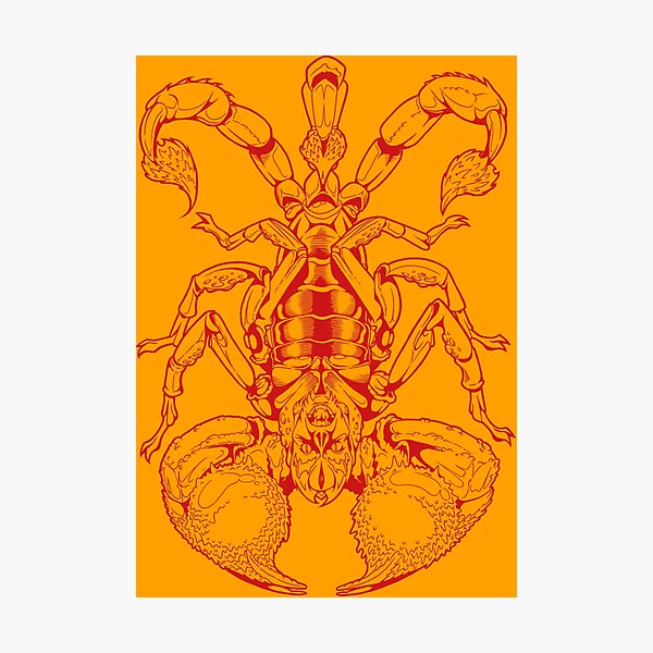 Scorpion (red) Fotodruck