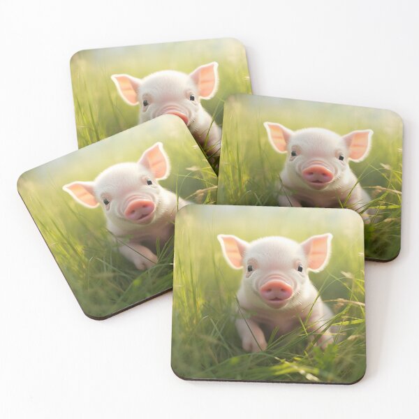 Item preview, Adorable potbelly pig digital print designed and sold by dcrc.