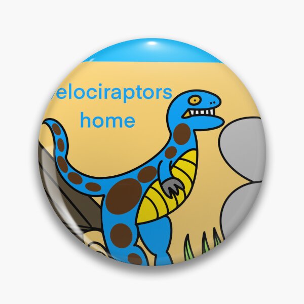 Item preview, An animated drawing of a velociraptor at its house. designed and sold by lukesubbby.