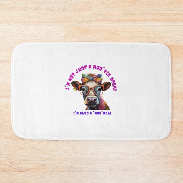Item preview, Cute colorful funny cow in sunglasses designed and sold by Dreamtodream.
