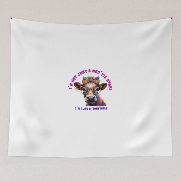Item preview, Cute colorful funny cow in sunglasses designed and sold by Dreamtodream.